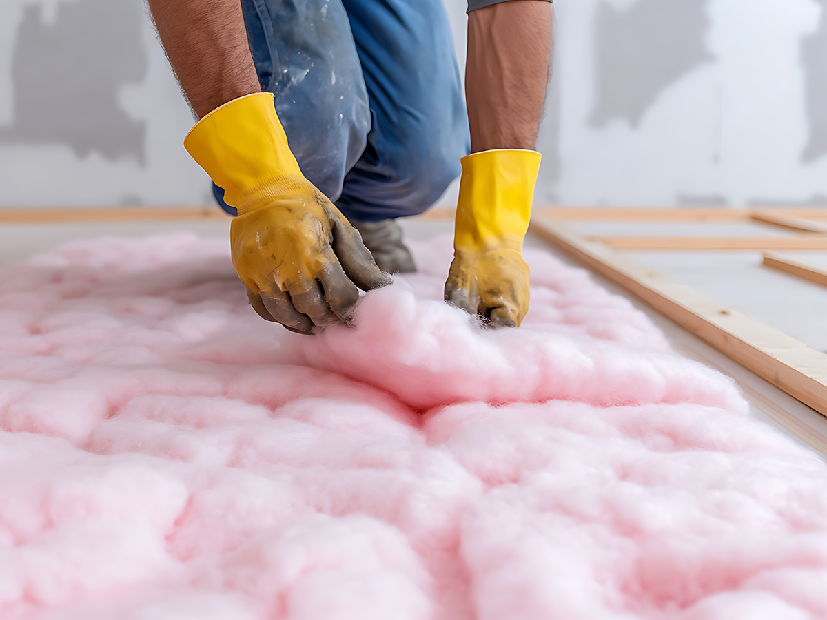 Atticat floor insulation