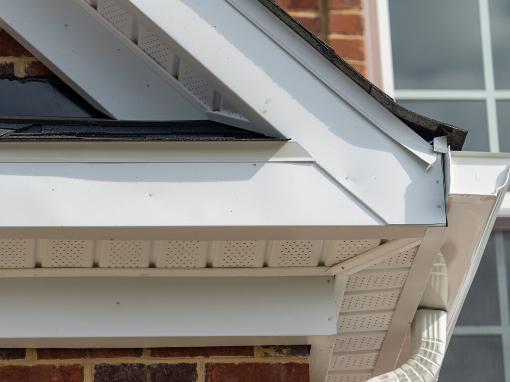 Gutter repair with roofing for troops